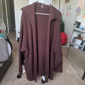 Free People oversized knit cardigan, size M
